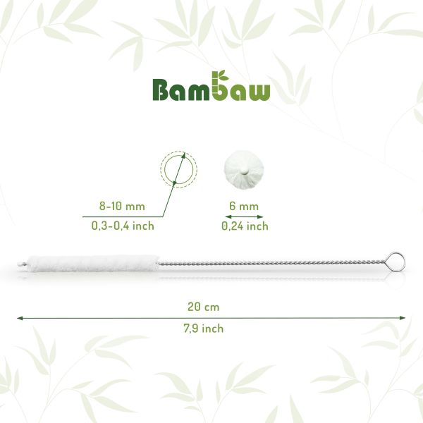 Bambaw -- Brosses à pailles en coton x 50