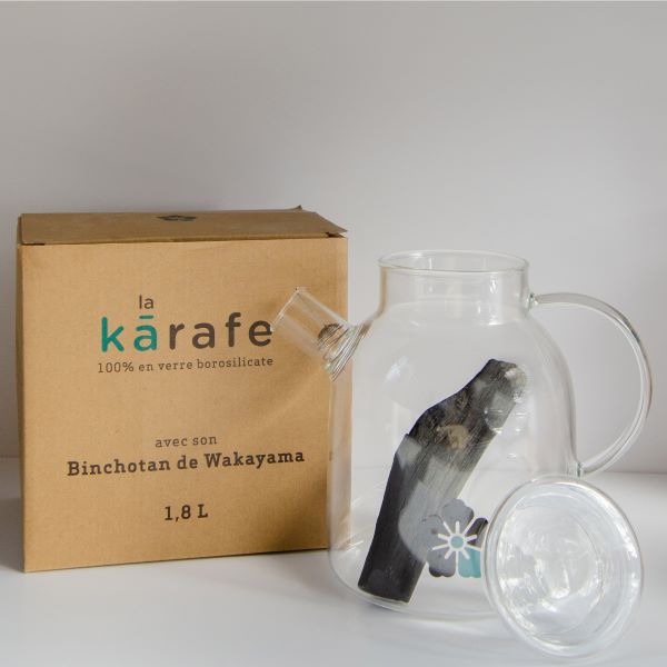 Karafe filtrante avec Charbon actif Binchotan m - 1